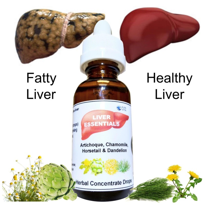 ALKA VITA Higado Limpio Saludable Remedio Herbal Gotas Alcachofa Cola