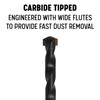 1/4" x 13" Carbide Tipped Masonry Drill Bit, Drill America,