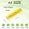 Teneyuuo 1.2 Volt AA 700mAh Ni-Cd Rechargeable AA Batteries Pre-Charged