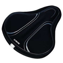 DAWAY C3 Comfortable Saddle Cover for Bicycle - Memory Foam Padded Bicycle Saddle Cover for Men and Women Seniors, Soft Saddle Pad for Exercise Bike, MTB, etc., 26 x 23 cm