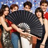 Large Foldable Clack Popping Hand Fan for Line Dancing, Outdoor