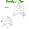 Climbing Houseplant Stem Supports,4Pcs Clear Plastic Flower Plant Growth Stake