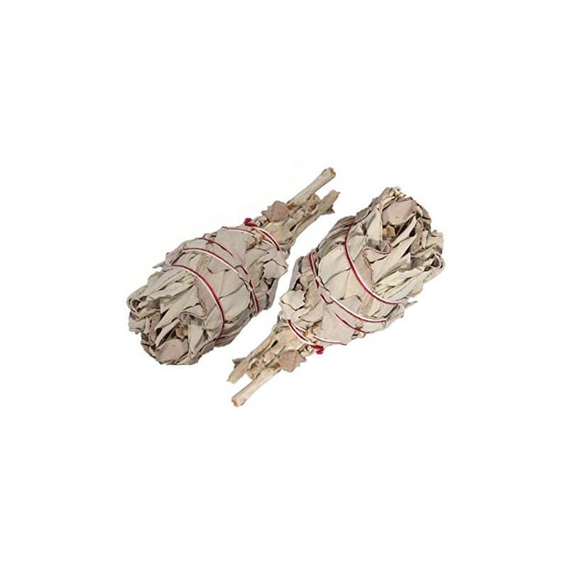 Smudge Stick California White Sage Small Twins 5″ (12cm) Pack