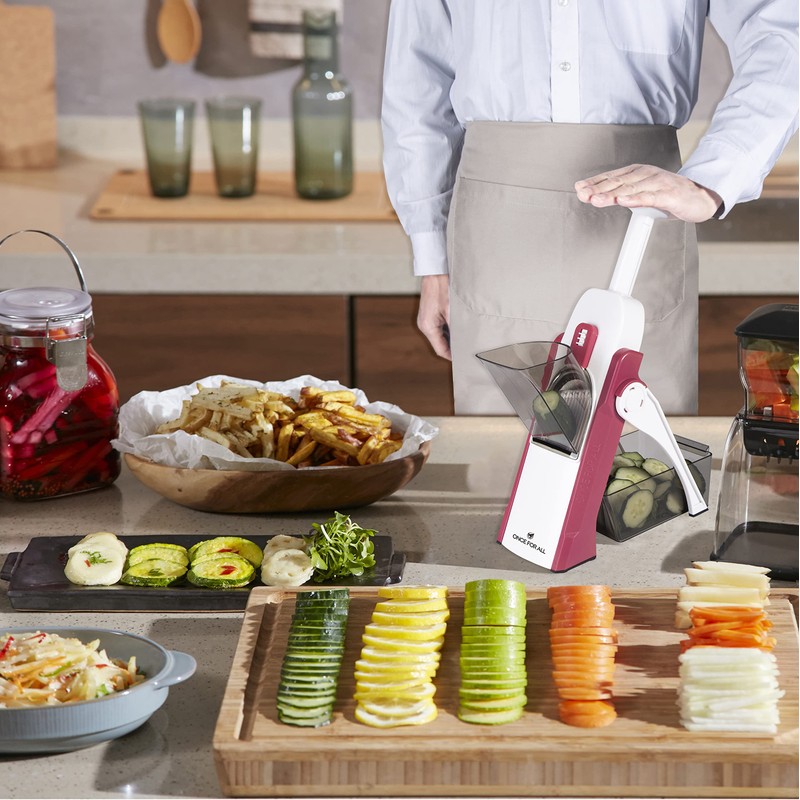 ONCE FOR ALL Safe Mandoline Slicer 5 in 1 Vegetable
