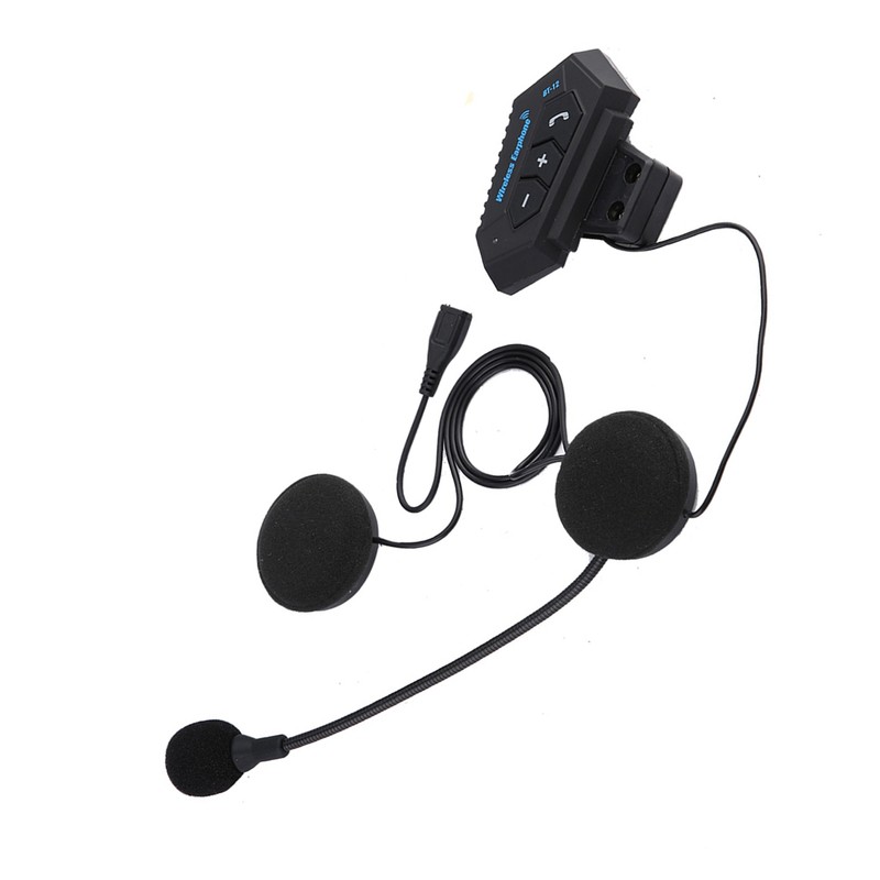 1 Pair Motorcycle Helmet BT Headset Headphone Speakers Support Handsfree