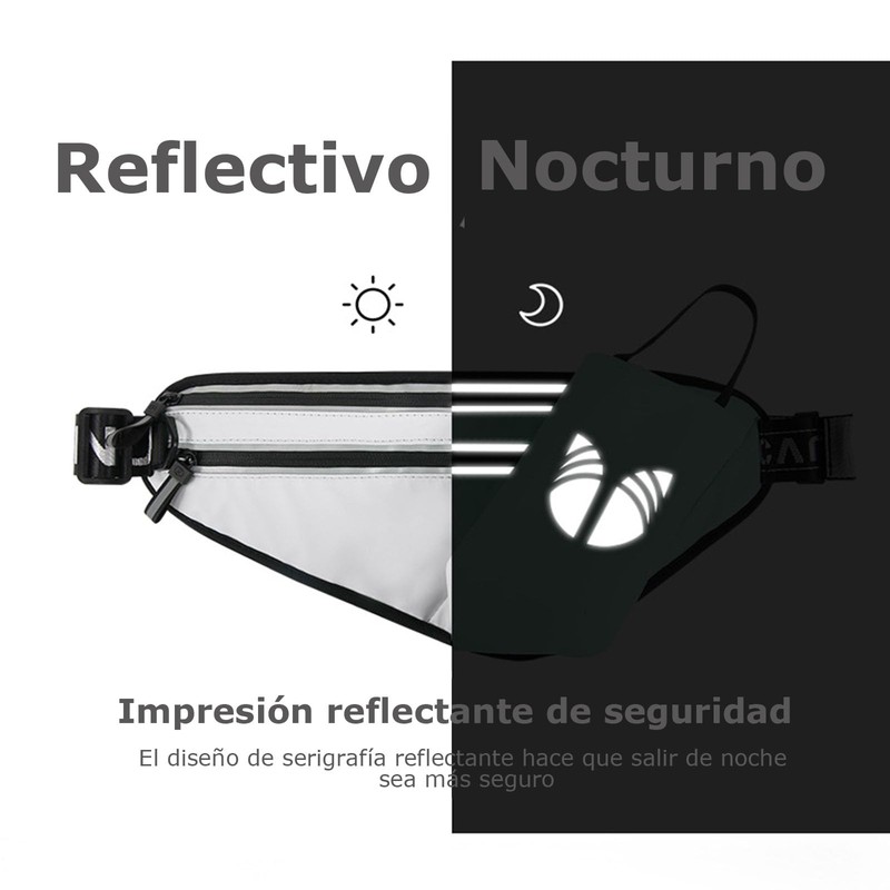 MOSU Riñonera para Correr, Cinturón de Hidratación Impermeable con Portabotellas,