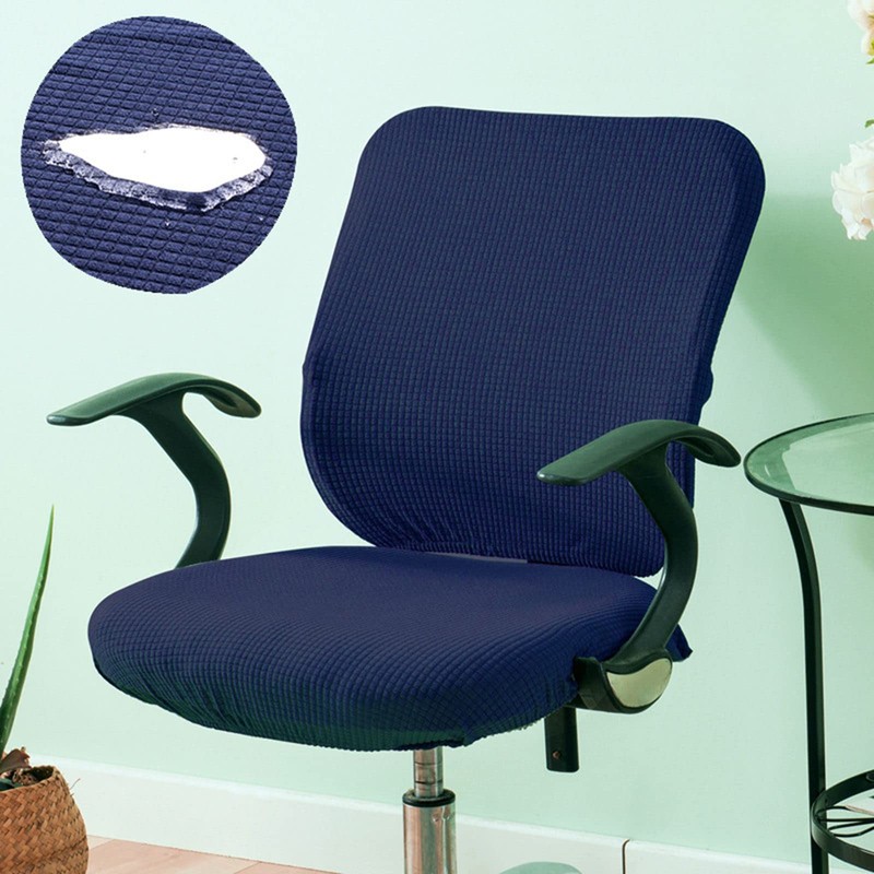 Fenteer Stretch Office Covers Seat Cover Slipcover Desk Seat Cushion
