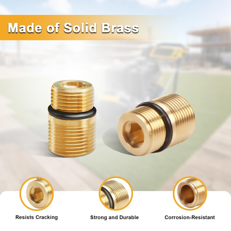 SDRZJX 2PCS Brass Pressure Washer Pump Outlet Fittings M20 to