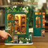 RONSTONE Book Nook Kit - DIY Dollhouses Miniature Booknook with