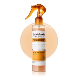 Dr.Melaxin Peel Shot Kojic Acid Turmeric Body Exfoliator Spray 6.76 fl.oz - AHA PHA Niacinamide Body Scrub for KP Bumps, Dark Spots, Uneven Skin Tone, Dead Skin, Korean Skin Care