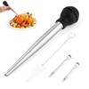 Nexlynk Stainless Steel Turkey Baster Commercial Grade Rubber Bulb