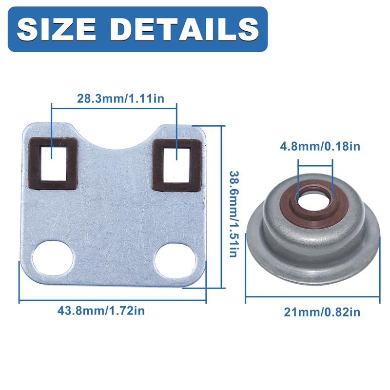 AUMEL Valve Plate Push Rod Stem Protection Cap Set Fit