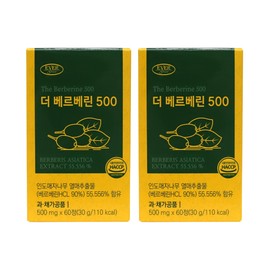 Berberine HCL barberry fruit bitter melon extract high purity 60 tablets 2 / 베르베린 HCL 매자나무열매 여주 추출물 고순도 60정 2개