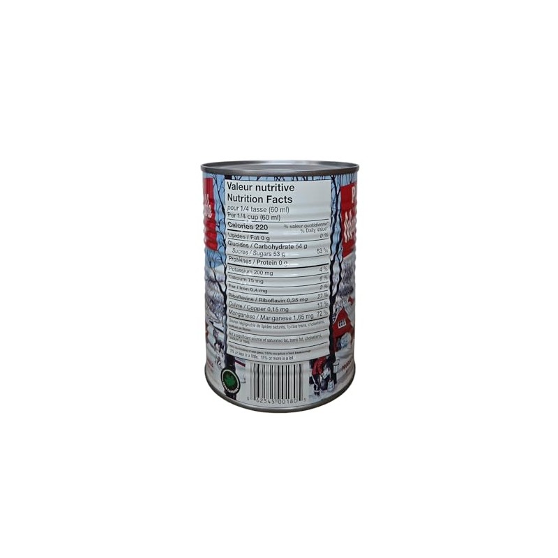 Pure Certified Organic Quebec Maple Syrup, 540ml Can, 2-Pack, Product
