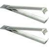 2 pieces silver herringbone tweezers set, garlic peeler, garlic tweezers