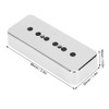 2-Piece Pickup Cap, Pickup Cover, Silver-Plated ABS Musical Instrument Accessory