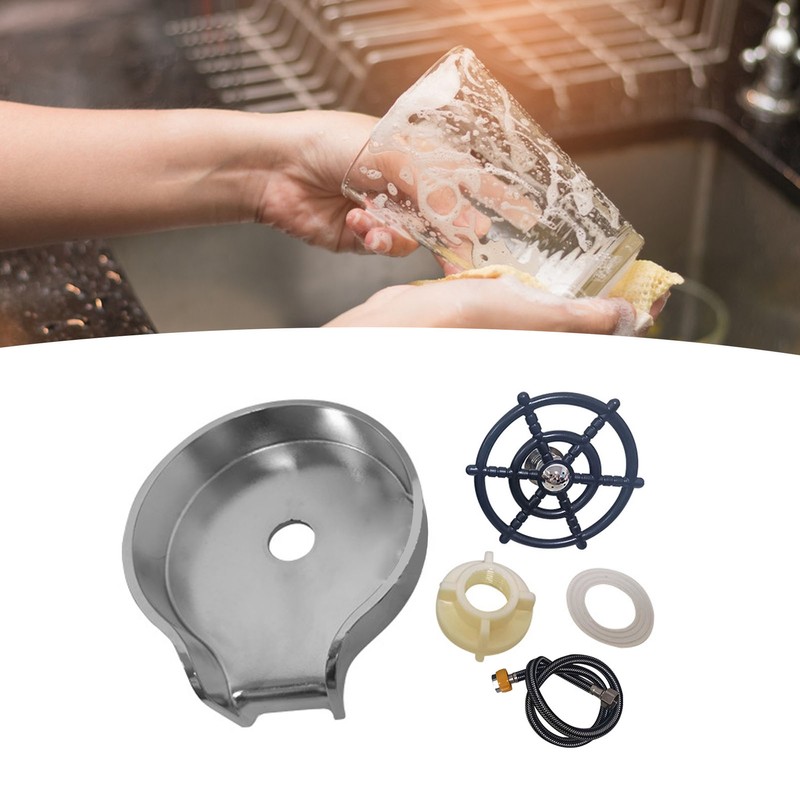 High Pressure Cup Washers Stainless Steel Automatic Sink Cup Rinser