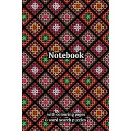 Crochet Granny Squares Themed Activity & Notebook: With Colouring Pages & Word Search Puzzles. An Organiser for Crocheters, Knitters, Yarn Lovers, ... Tracking, Sketching and Creative Ideas.