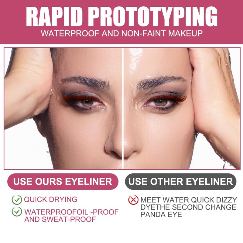 Aomig Felt Tip Pen Eyeliner, Waterproof Liquid Eyeliner Pencil, Eye