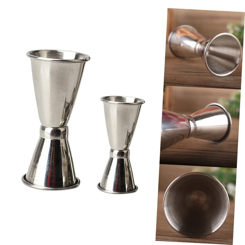 Ciieeo 4 Pcs Stainless Steel Double Head Measuring Cups Versatile