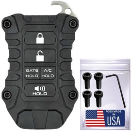 for Toyota Key Fob Case - Heavy-Duty Protective Shell - Precision Fit for Tundra, Tacoma, Sequoia & Corolla - Impact-Resistant & Stylish Upgrade - Enhanced Grip (Black Fob, Black Screws)