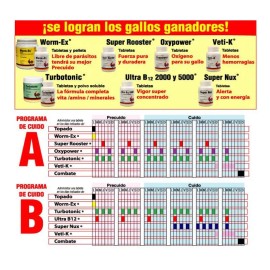 Worm Ex 50 Tabletas// Endectocida Aves Lab. Vetinova/ Gallos
