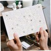 KOMBIUDA Delicate Flower Attendance Book Elegant Wedding Sign Book for