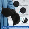 KIRAAT Winter Hat, Scarf and Touchscreen Gloves Set for Men