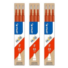 Pilot Frixion Erasable Rollerball Refill Red 0.5mm Tip (Pack of 3)