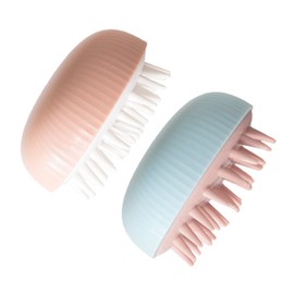 minkissy 2pcs Shampoo Brush Shower Scalp Scrubber Hair Scalp Brush Hair Growth Massager Scalp Massager Hair Scrubber Scalp Comb Shampoo Artifact Silica Gel Take a Bath
