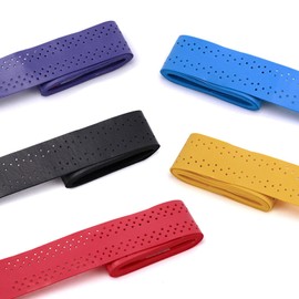 YANYULI 5 Pcs Grip Tape for Racquet Grip Tape Porous Breathable Anti-Slip Shock Absorption for Badminton Tennis Squash Baseball Bat Softball Bat Grip (Rainbow1)