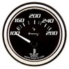 Equus 7262 2-1/16" Electric Water Temperature Gauge, Chrome with Black