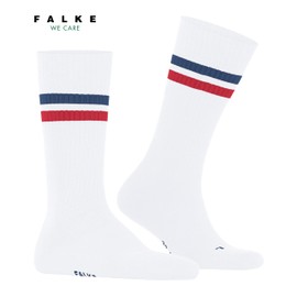 FALKE Unisex Dynamic U So Cotton Patterned 1 Pair Socks, White Weiss-Blau-Rot 2068, 5.5-7.5