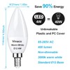 Vinaco E12 LED Bulb, 2 Pack E12 Candelabra Bulb 40