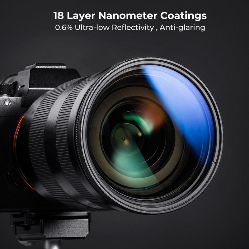 K&F Concept 43mm Variable ND2- ND32 Filter, 5-Stop Adjustable ND