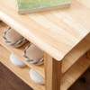 XKZG Storage Bench Wooden Shoe Rack Bench Simple Style Wood