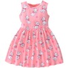 Girls Sleeveless Dress Cat Dress Girls Pink Swing Sundress Baby