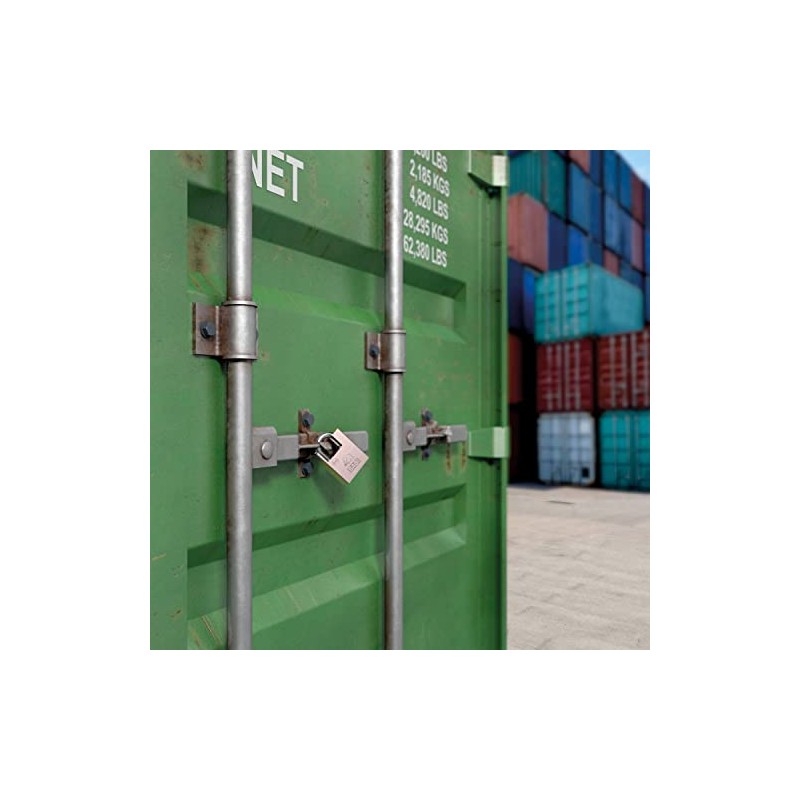 BASI Solid padlock, width 50 mm, safety lock with coated