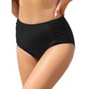 SHEKINI Bikini retro de talle alto para mujer, parte inferior