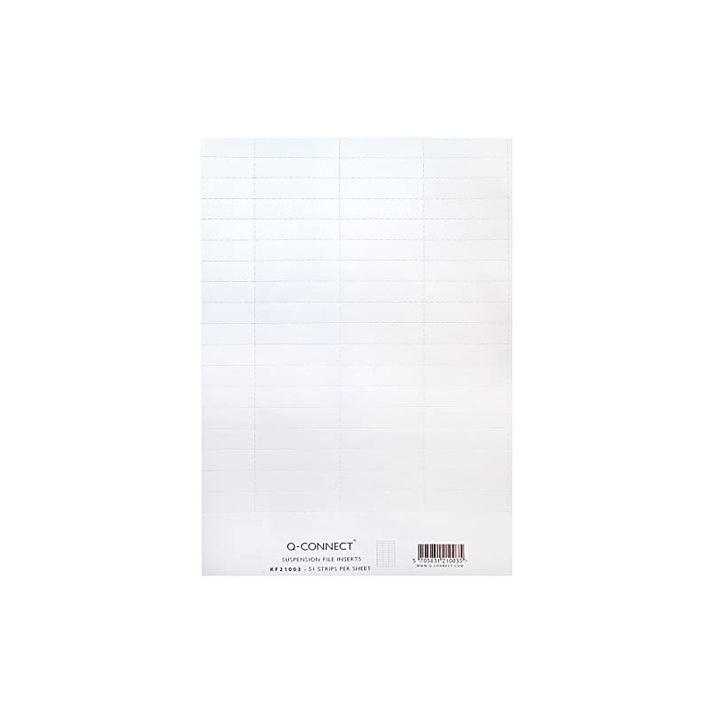 Q-Connect Suspension File Insert White (51 Pack) KF21003