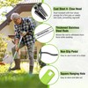 WORKPRO Weed Puller Tool with Long Adjustable Handle (33", 46"),