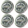 LIBRA Set of 4 Recessed Rotating Pan D-Rings Trailer RV