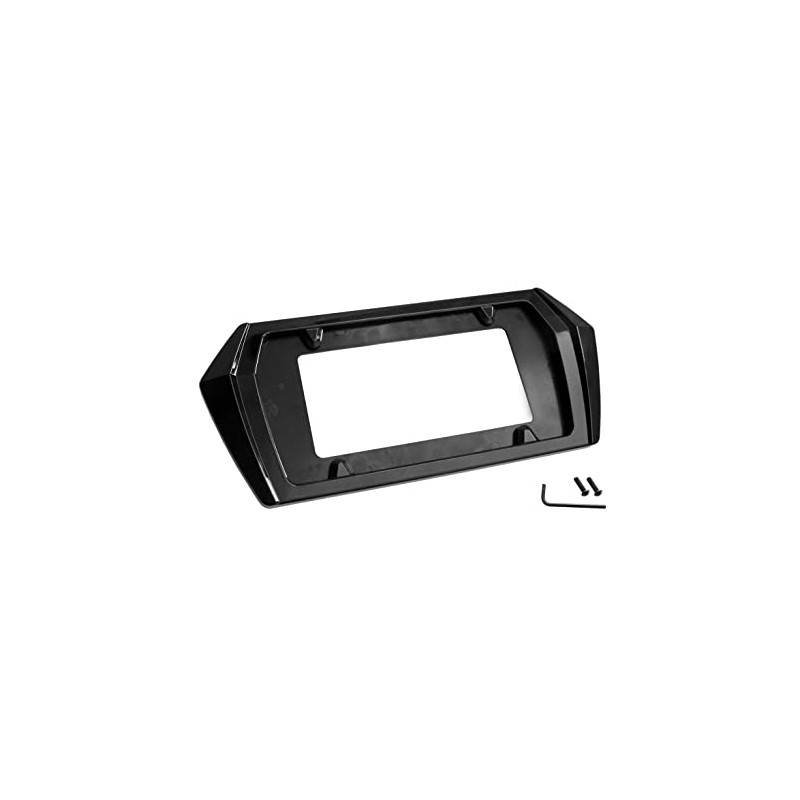 Carbon Flash Metallic GAR Painted Rear License Plate Frame for