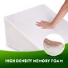 Bed Wedge Pillow with Memory Foam Top - Reduce Neck