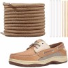 Sperry 스페리 보트용 NDTEZUGT 폴리에스터 신발끈 5 /32(4mm) 원형 끈