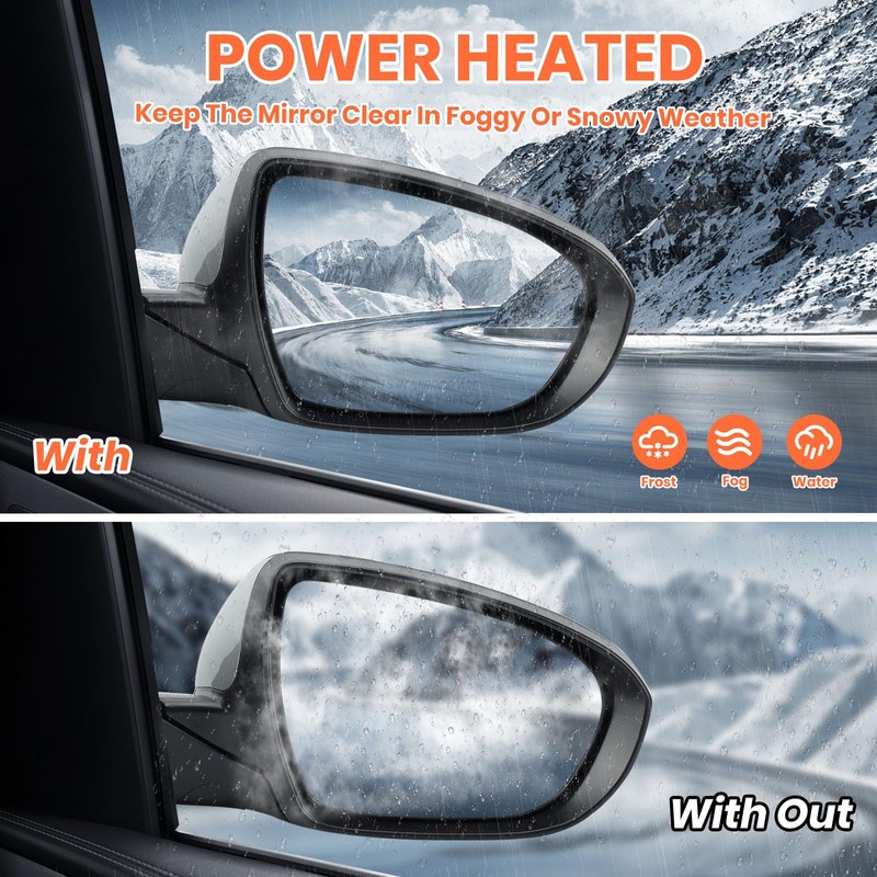 MOFOAP Passenger Side Mirror Compatible with 2014 2015 Kia Optima