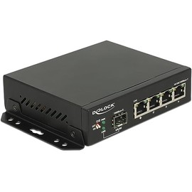 DeLOCK Switch Gigabit 4 Port RJ45 + 1 SFP