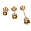 3 Pcs Candle Holders Different Heights Gold Candlestick Holders Taper