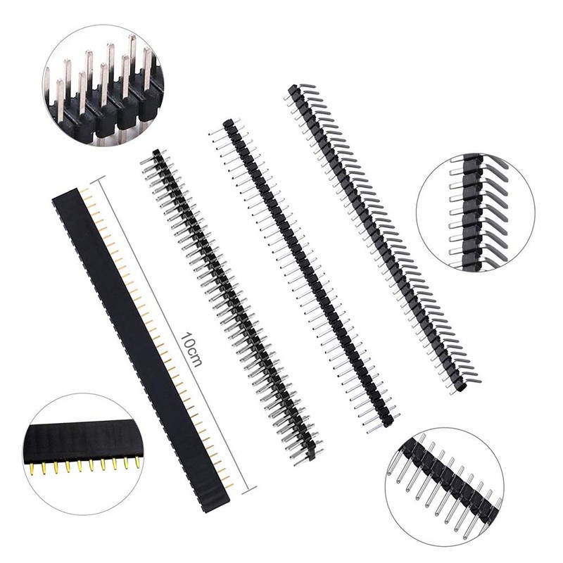 WayinTop Double-Sided PCB Board 6 Sizes with Electronic Components Kit,
