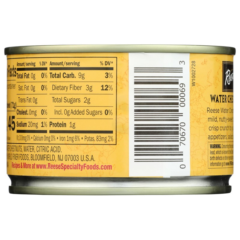 Reese Diced Water Chestnuts - 8 Ounces